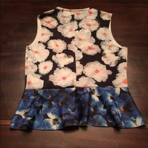 ZARA - Floral Peplum Top